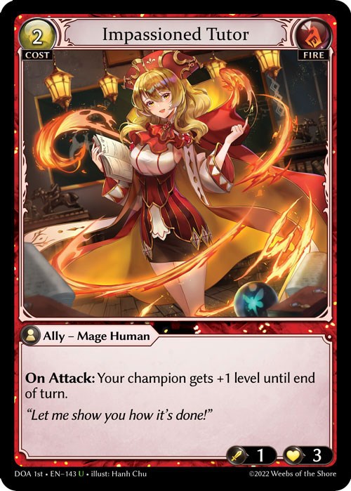 Impassioned Tutor (143) [Dawn of Ashes: 1st Edition] | Card Merchant Takapuna