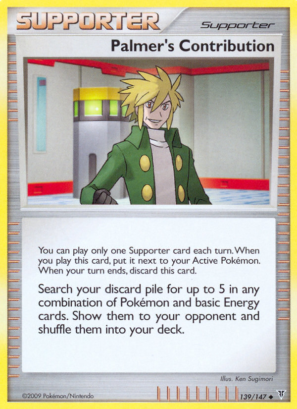 Palmer's Contribution (139/147) [Platinum: Supreme Victors] | Card Merchant Takapuna