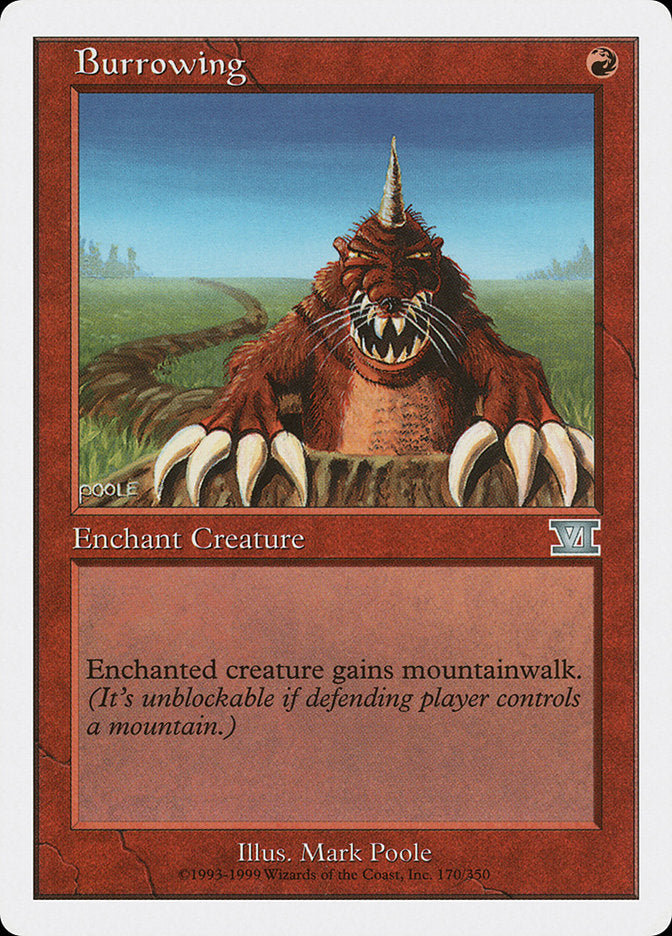 Burrowing [Classic Sixth Edition] | Card Merchant Takapuna