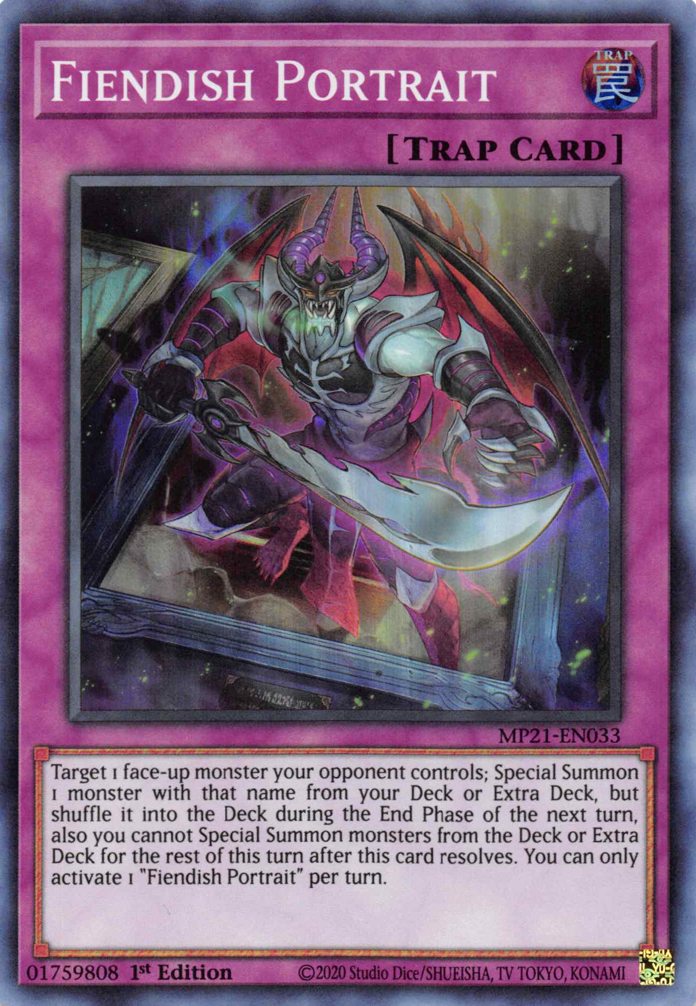 Fiendish Portrait [MP21-EN033] Super Rare | Card Merchant Takapuna