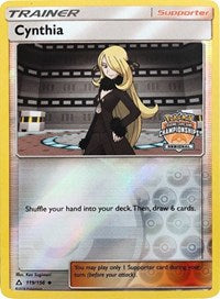 Cynthia (119/156) (Regional Championship Promo) [Sun & Moon: Ultra Prism] | Card Merchant Takapuna
