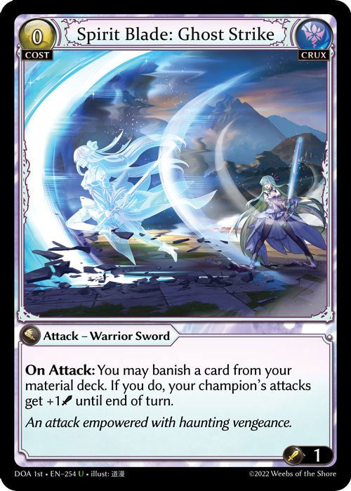Spirit Blade: Ghost Strike (254) [Dawn of Ashes: 1st Edition] | Card Merchant Takapuna