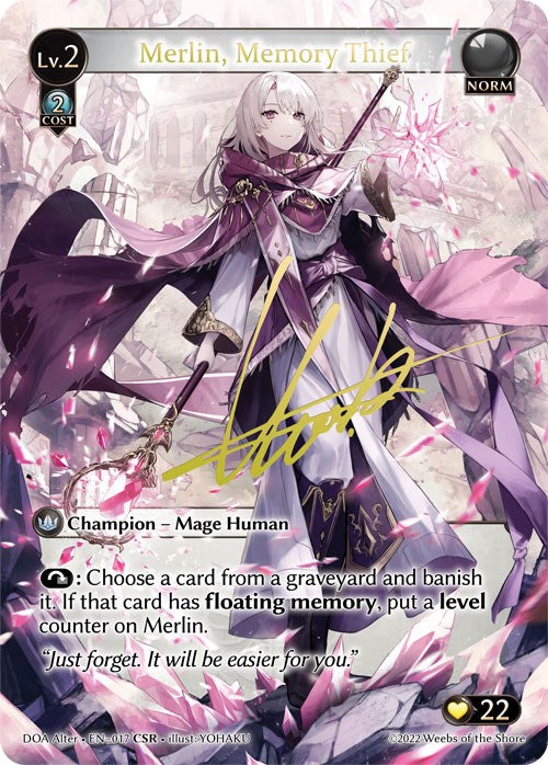 Merlin, Memory Thief (CSR) (017) [Dawn of Ashes: Alter Edition] | Card Merchant Takapuna
