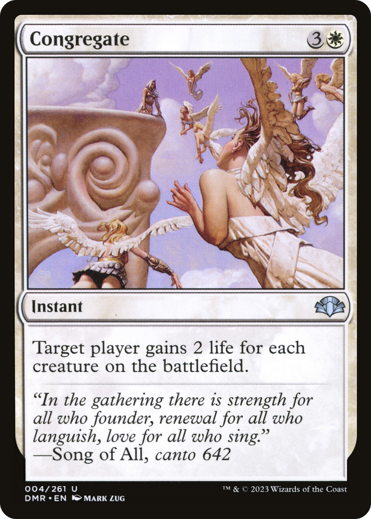 Congregate [Dominaria Remastered] | Card Merchant Takapuna