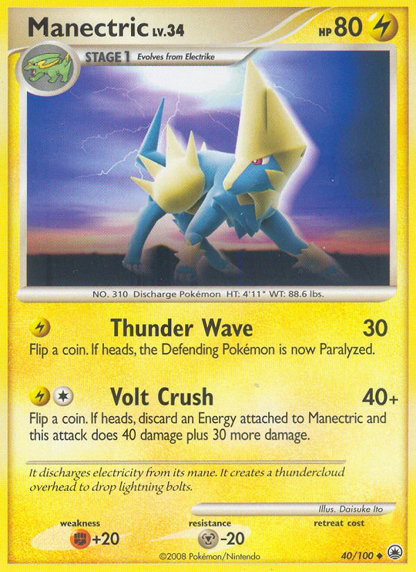 Manectric (40/100) [Diamond & Pearl: Majestic Dawn] | Card Merchant Takapuna