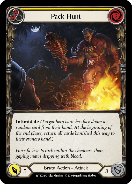 Pack Hunt (Yellow) [WTR024-C] (Welcome to Rathe)  Alpha Print Normal | Card Merchant Takapuna