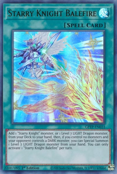 Starry Knight Balefire [GFTP-EN031] Ultra Rare | Card Merchant Takapuna