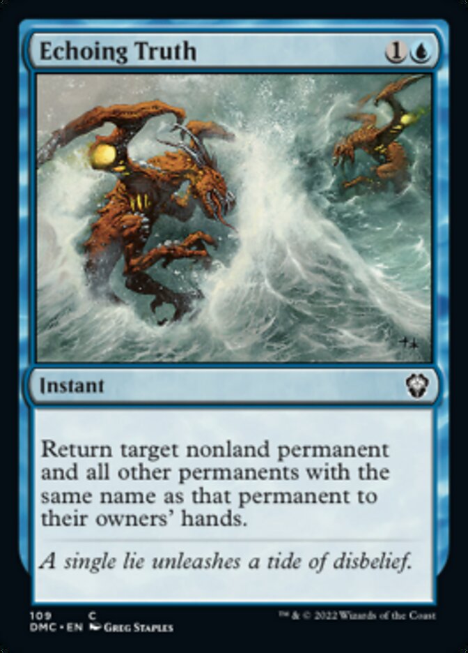 Echoing Truth [Dominaria United Commander] | Card Merchant Takapuna