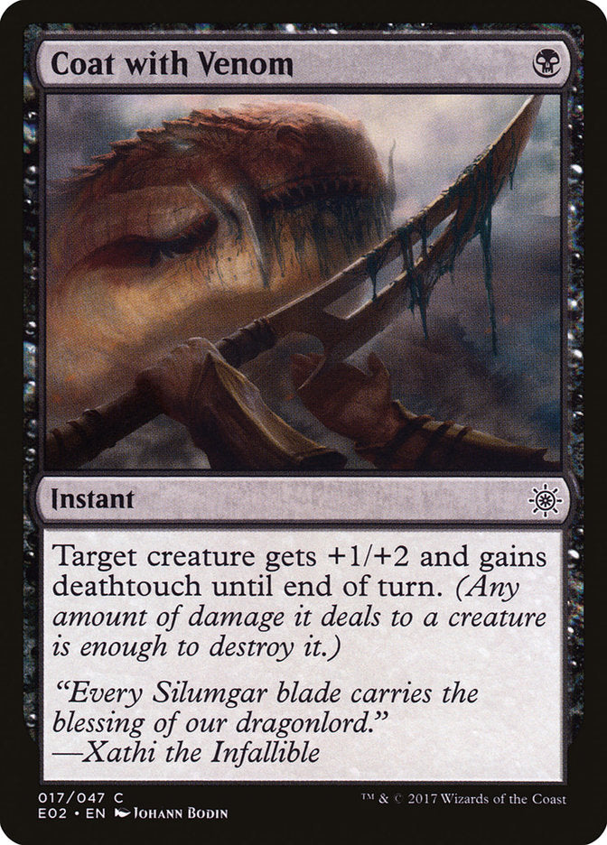 Coat with Venom [Explorers of Ixalan] | Card Merchant Takapuna