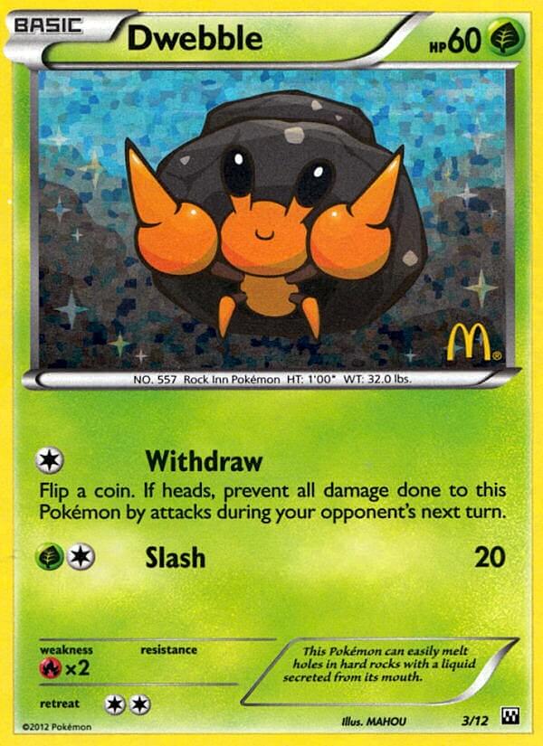 Dwebble (3/12) [McDonald's Promos: 2012 Collection] | Card Merchant Takapuna