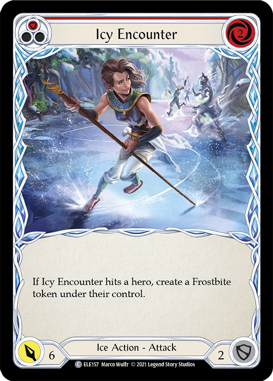 Icy Encounter (Red) [ELE157] (Tales of Aria)  1st Edition Normal | Card Merchant Takapuna