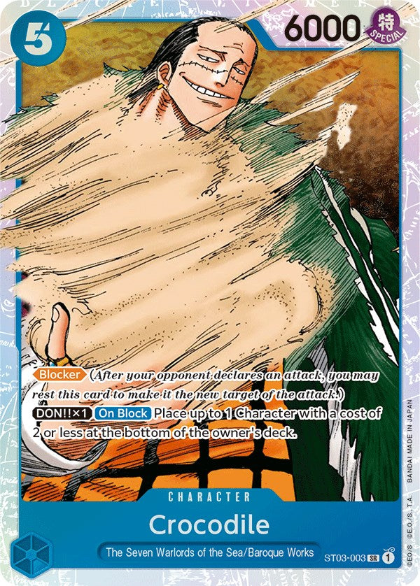 Crocodile (003) [Starter Deck: The Seven Warlords of The Sea] | Card Merchant Takapuna