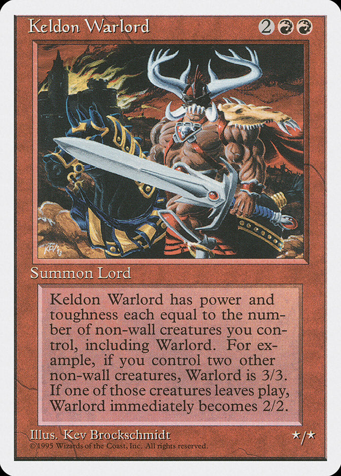 Keldon Warlord [Fourth Edition] | Card Merchant Takapuna