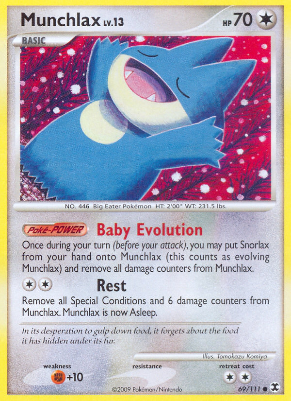 Munchlax (69/111) [Platinum: Rising Rivals] | Card Merchant Takapuna