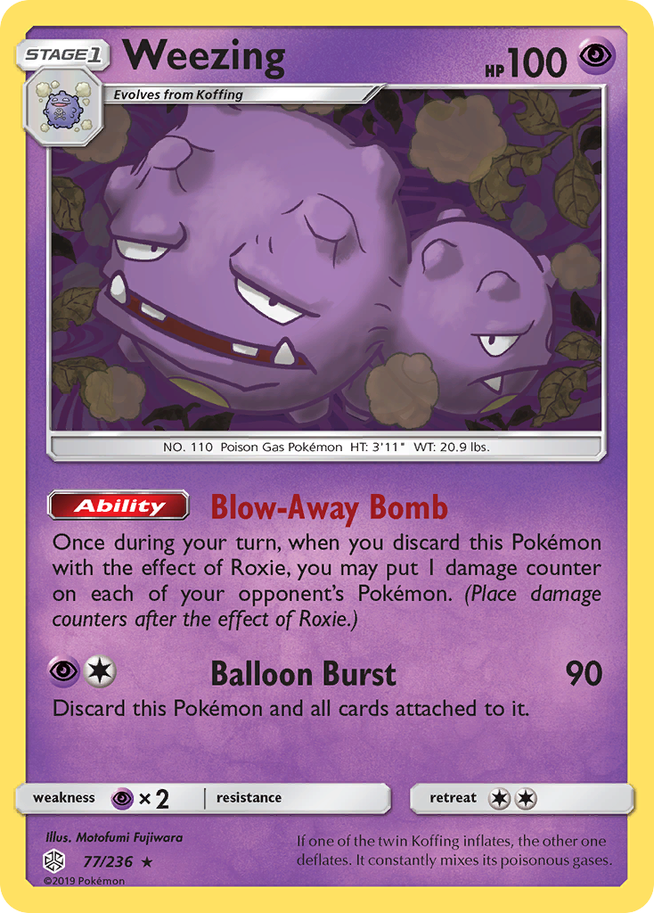 Weezing (77/236) [Sun & Moon: Cosmic Eclipse] | Card Merchant Takapuna