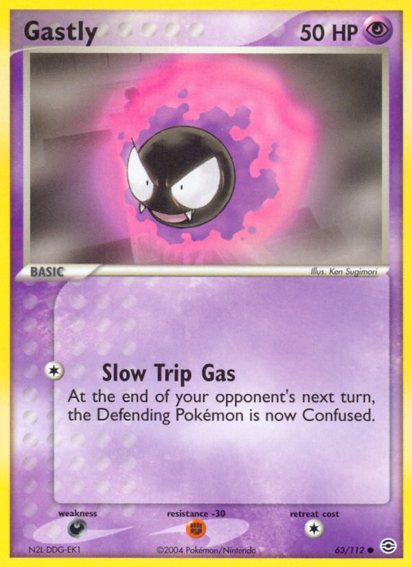Gastly (63/112) [EX: FireRed & LeafGreen] | Card Merchant Takapuna