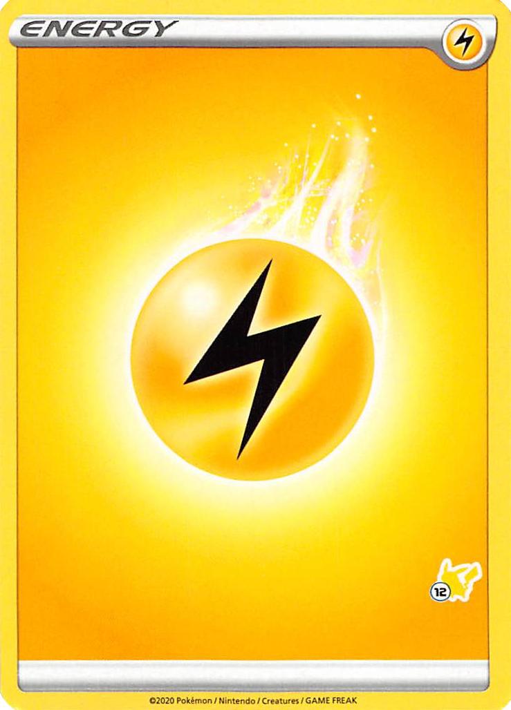Lightning Energy (Pikachu Stamp #12) [Battle Academy 2022] | Card Merchant Takapuna