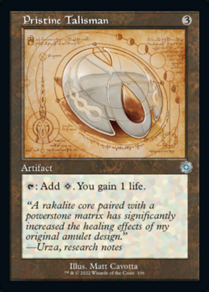 Pristine Talisman (Retro Schematic) [The Brothers' War Retro Artifacts] | Card Merchant Takapuna