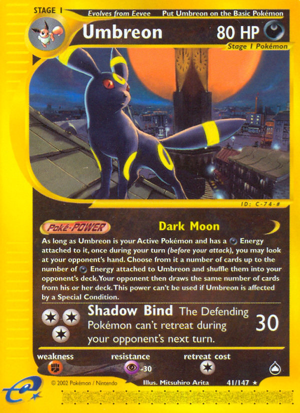 Umbreon (41/147) [Aquapolis] | Card Merchant Takapuna