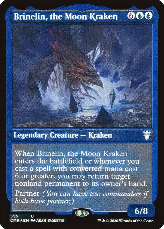 Brinelin, the Moon Kraken (Etched) [Commander Legends] | Card Merchant Takapuna