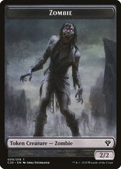 Human Soldier (004) // Zombie Double-Sided Token [Commander 2020 Tokens] | Card Merchant Takapuna