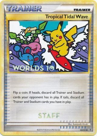 Tropical Tidal Wave (HGSS18) (Staff) [HeartGold & SoulSilver: Black Star Promos] | Card Merchant Takapuna