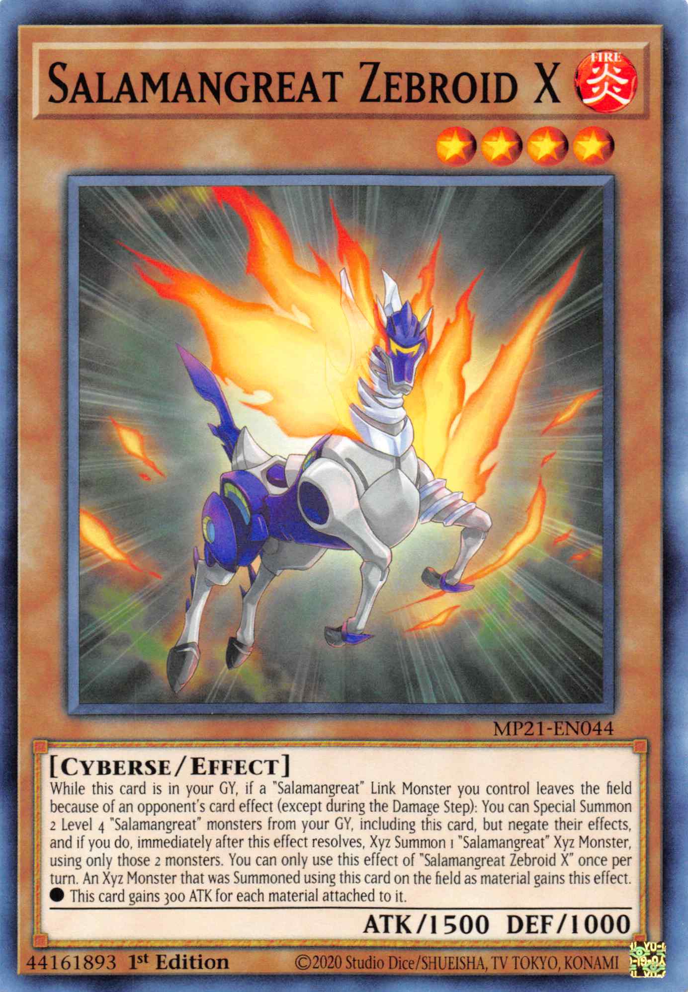 Salamangreat Zebroid X [MP21-EN044] Common | Card Merchant Takapuna