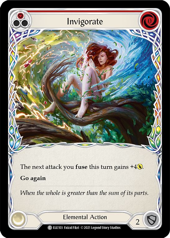 Invigorate (Red) [ELE103] (Tales of Aria)  1st Edition Rainbow Foil | Card Merchant Takapuna