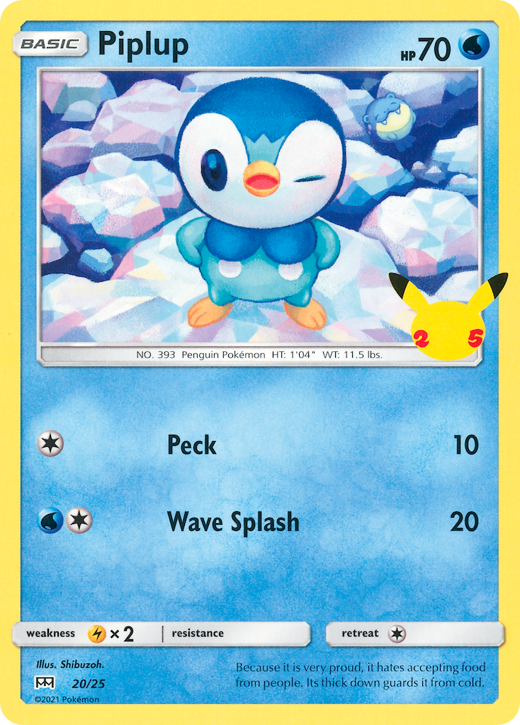 Piplup (20/25) [McDonald's 25th Anniversary] | Card Merchant Takapuna