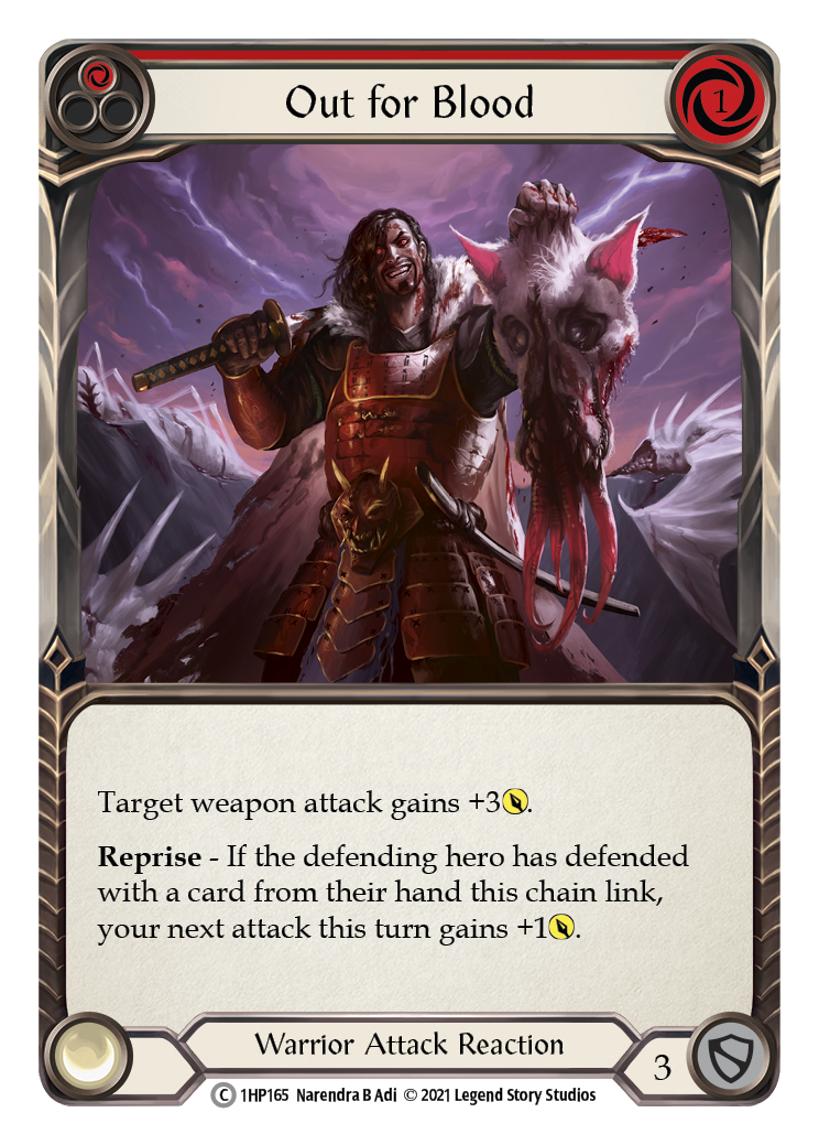Out for Blood (Red) [1HP165] (History Pack 1) | Card Merchant Takapuna