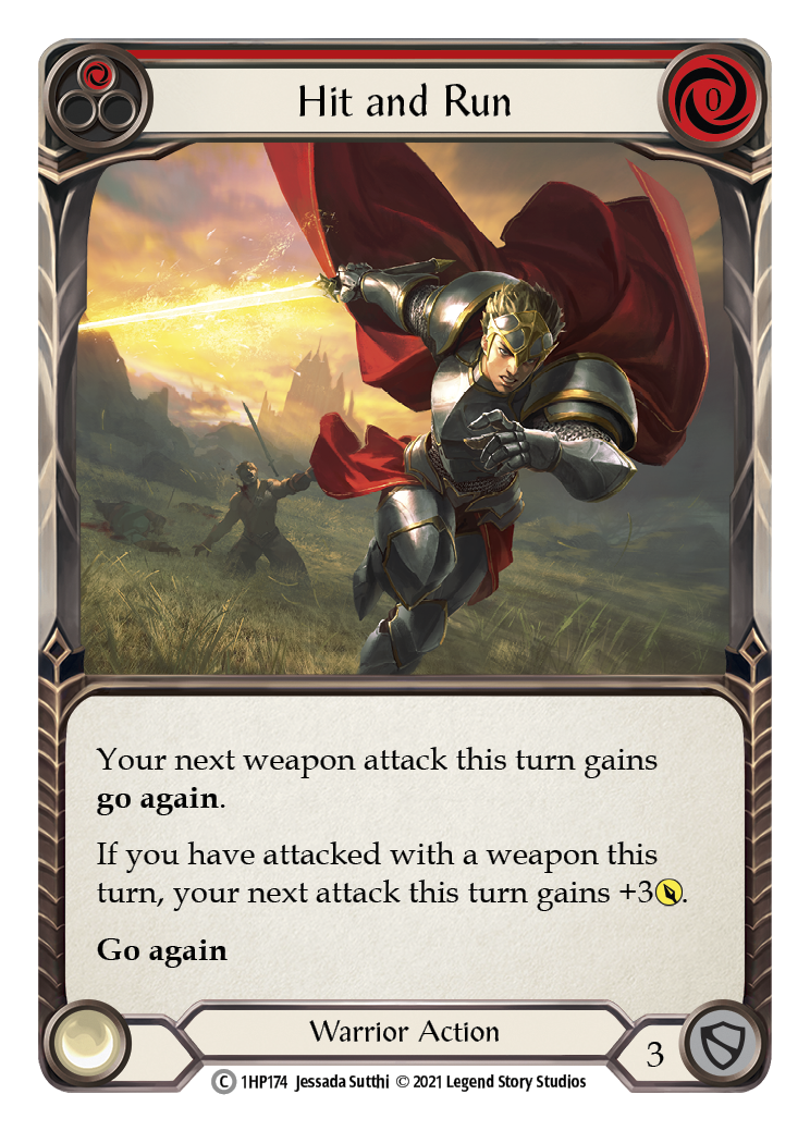 Hit and Run (Red) [1HP174] (History Pack 1) | Card Merchant Takapuna