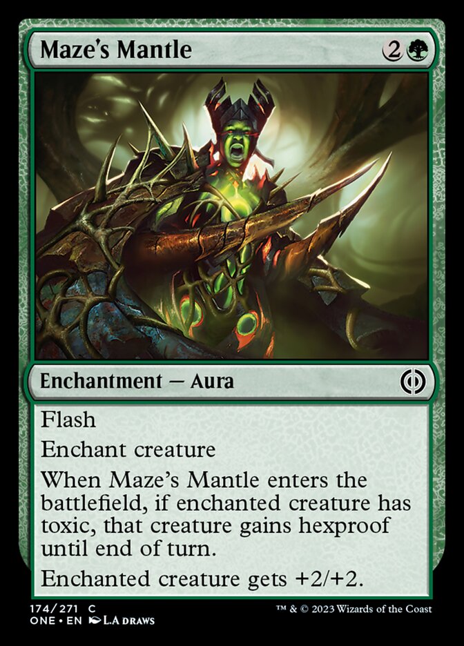 Maze's Mantle [Phyrexia: All Will Be One] | Card Merchant Takapuna