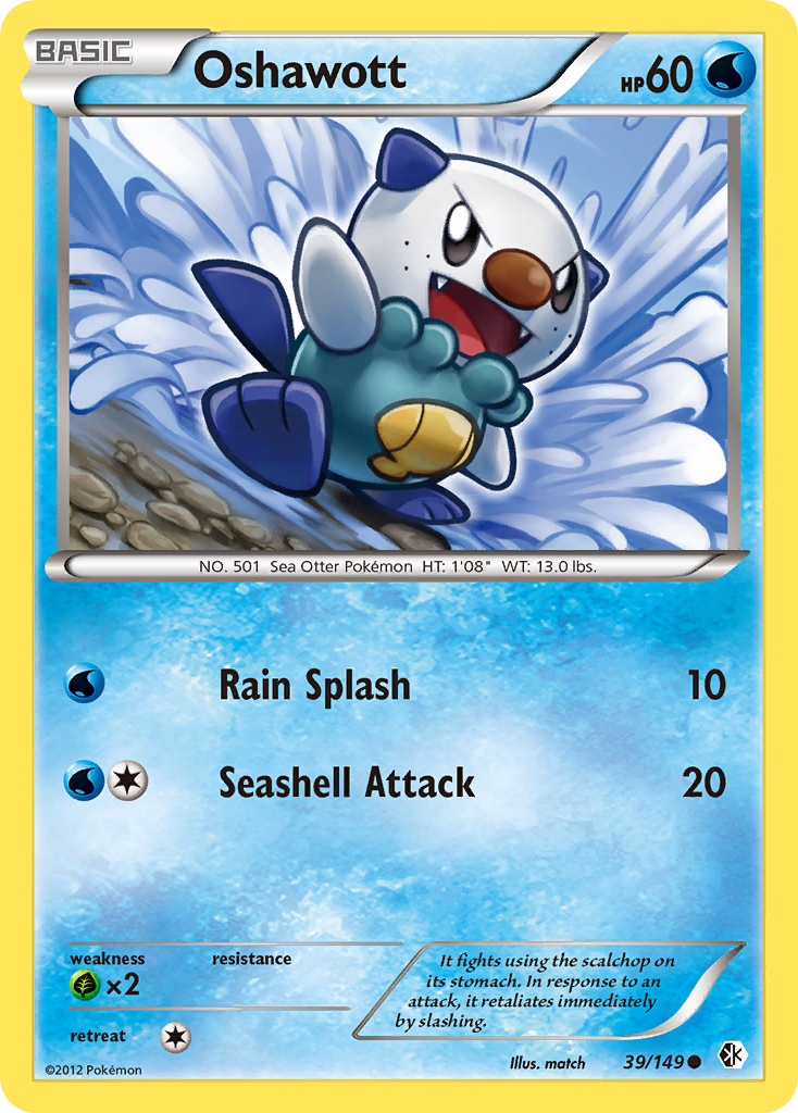 Oshawott (39/149) [Black & White: Boundaries Crossed] | Card Merchant Takapuna