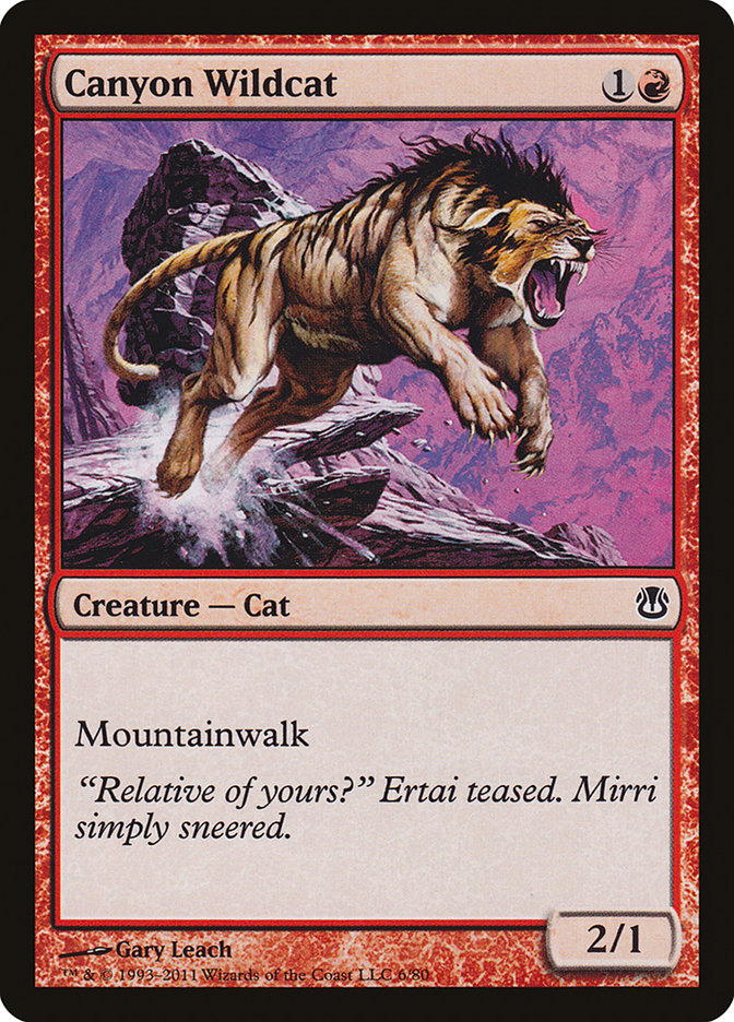 Canyon Wildcat [Duel Decks: Ajani vs. Nicol Bolas] | Card Merchant Takapuna