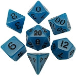 Resin Dice: Glow. Blue 16mm Poly | Card Merchant Takapuna