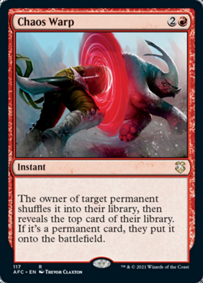 Chaos Warp [Dungeons & Dragons: Adventures in the Forgotten Realms Commander] | Card Merchant Takapuna