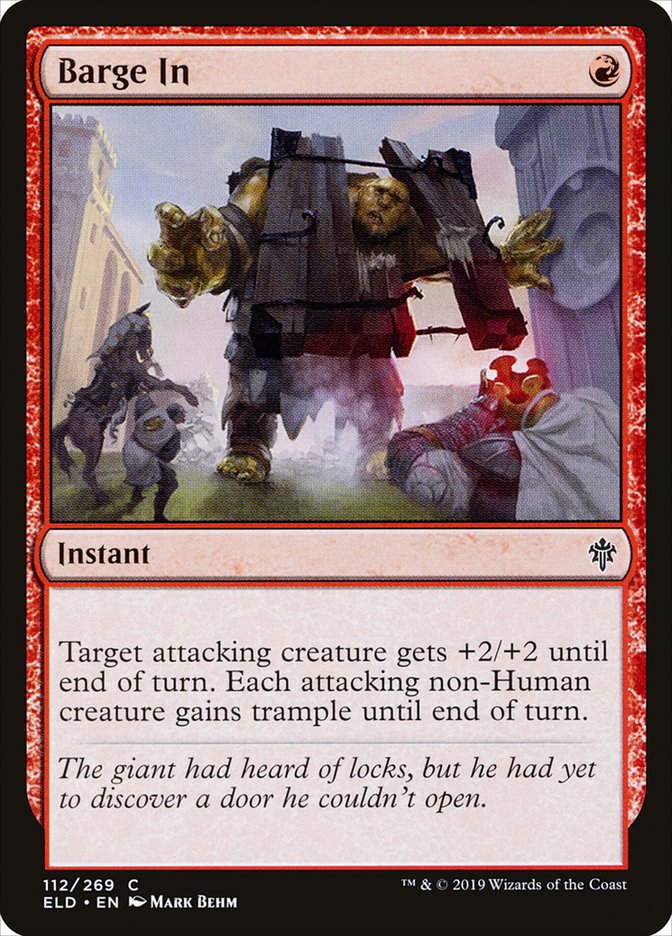 Barge In [Throne of Eldraine] | Card Merchant Takapuna
