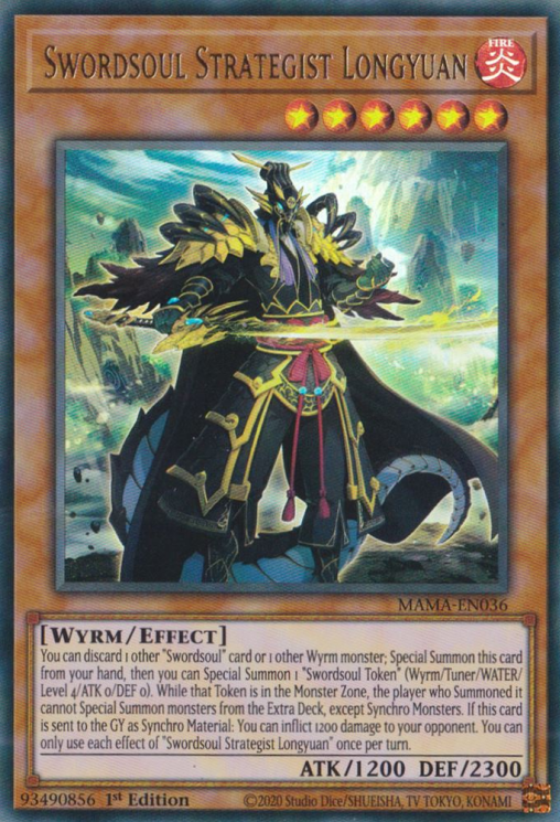 Swordsoul Strategist Longyuan [MAMA-EN036] Ultra Rare | Card Merchant Takapuna