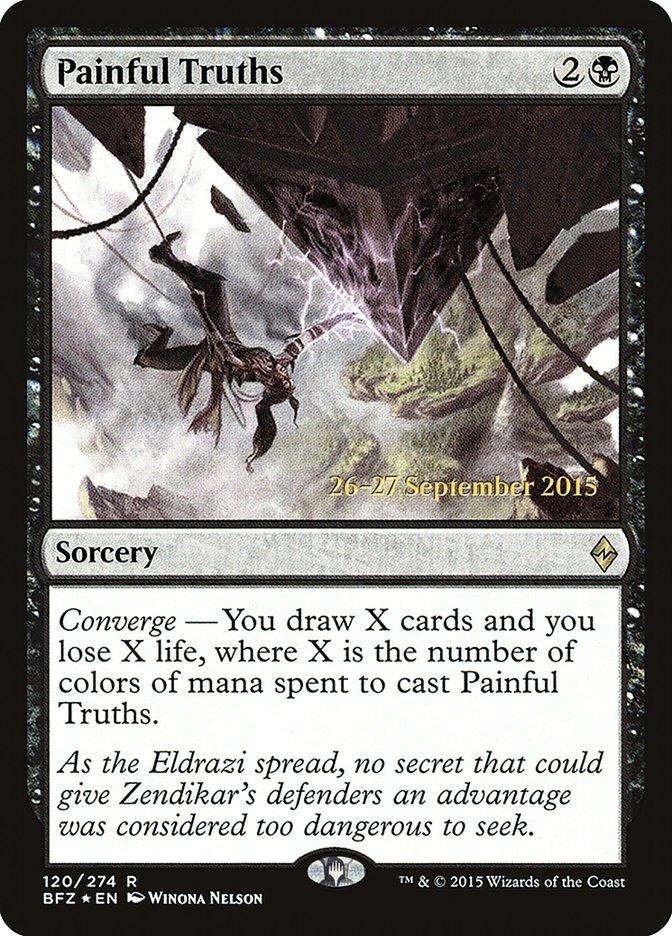 Painful Truths [Battle for Zendikar Prerelease Promos] | Card Merchant Takapuna