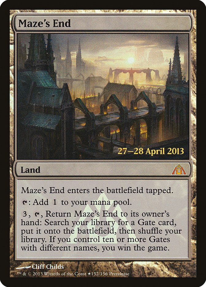 Maze's End [Dragon's Maze Prerelease Promos] | Card Merchant Takapuna