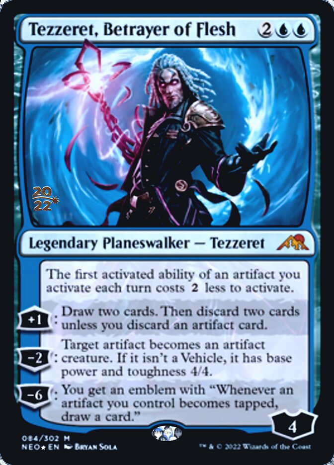 Tezzeret, Betrayer of Flesh [Kamigawa: Neon Dynasty Prerelease Promos] | Card Merchant Takapuna