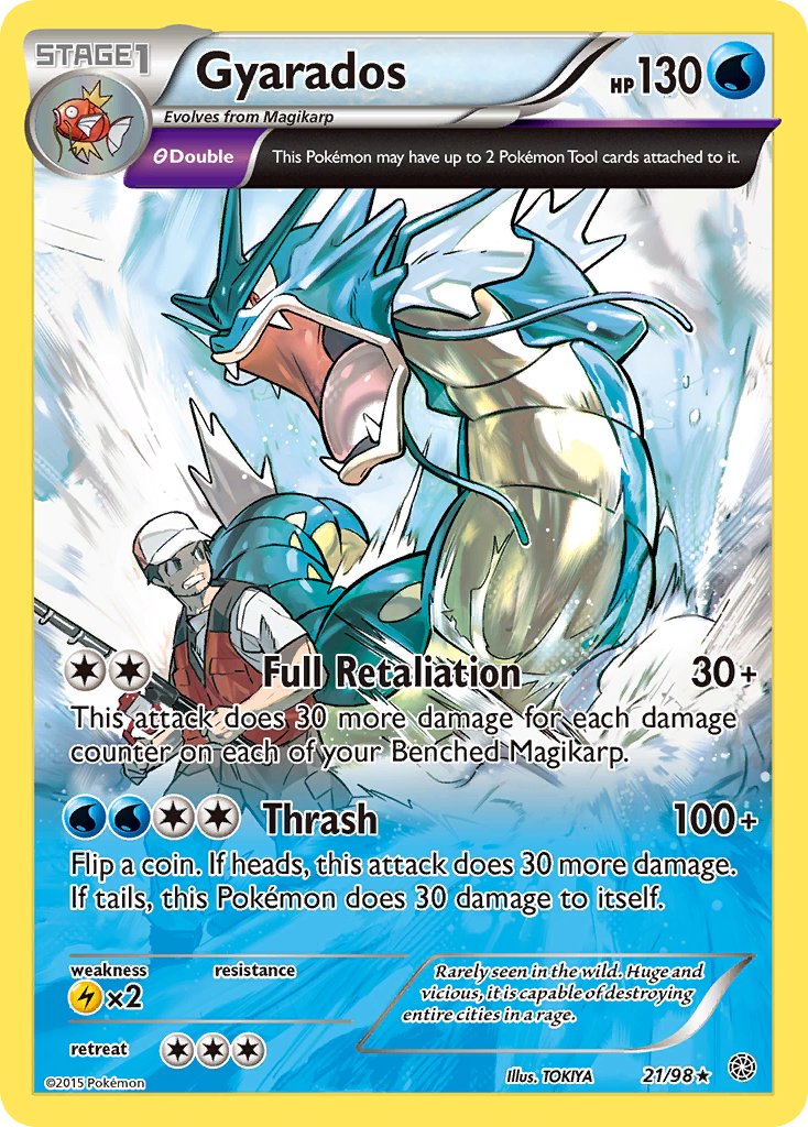 Gyarados (21/98) (Theme Deck Exclusive) [XY: Ancient Origins] | Card Merchant Takapuna