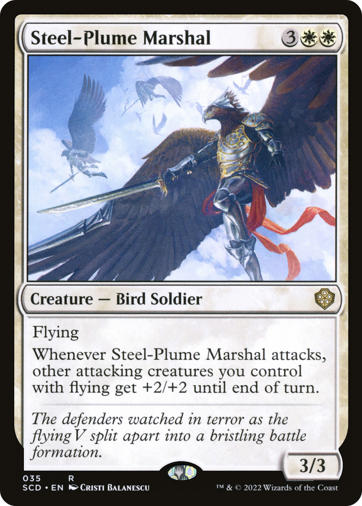 Steel-Plume Marshal [Starter Commander Decks] | Card Merchant Takapuna