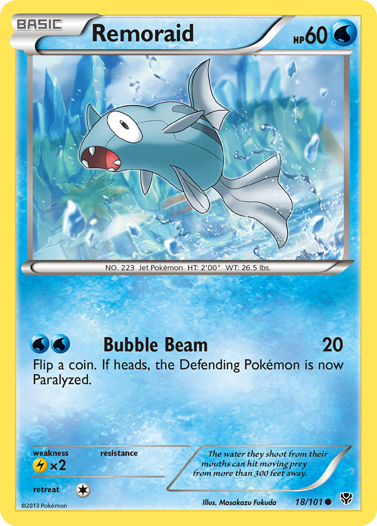 Remoraid (18/101) [Black & White: Plasma Blast] | Card Merchant Takapuna