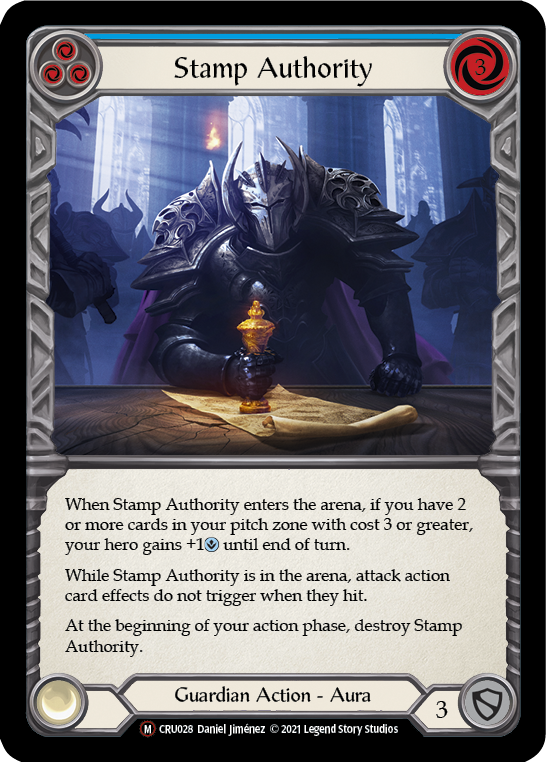 Stamp Authority [U-CRU028] (Crucible of War Unlimited)  Unlimited Rainbow Foil | Card Merchant Takapuna