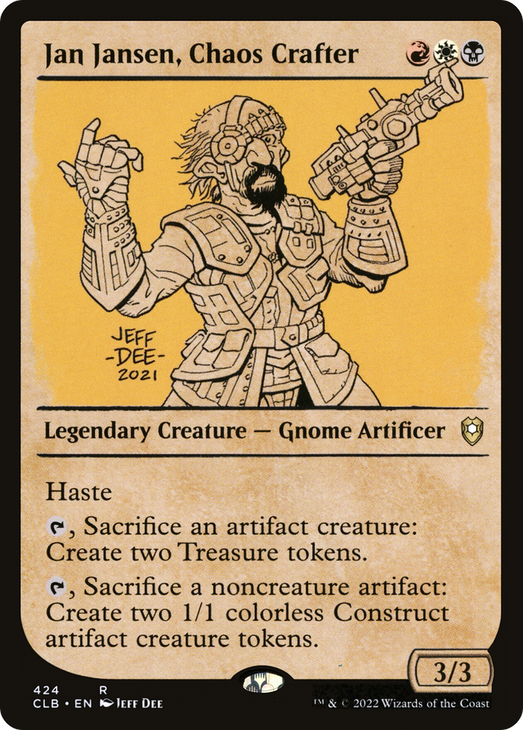 Jan Jansen, Chaos Crafter (Showcase) [Commander Legends: Battle for Baldur's Gate] | Card Merchant Takapuna