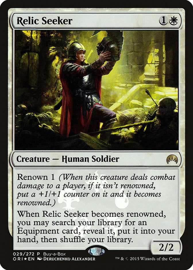Relic Seeker (Buy-A-Box) [Magic Origins Promos] | Card Merchant Takapuna