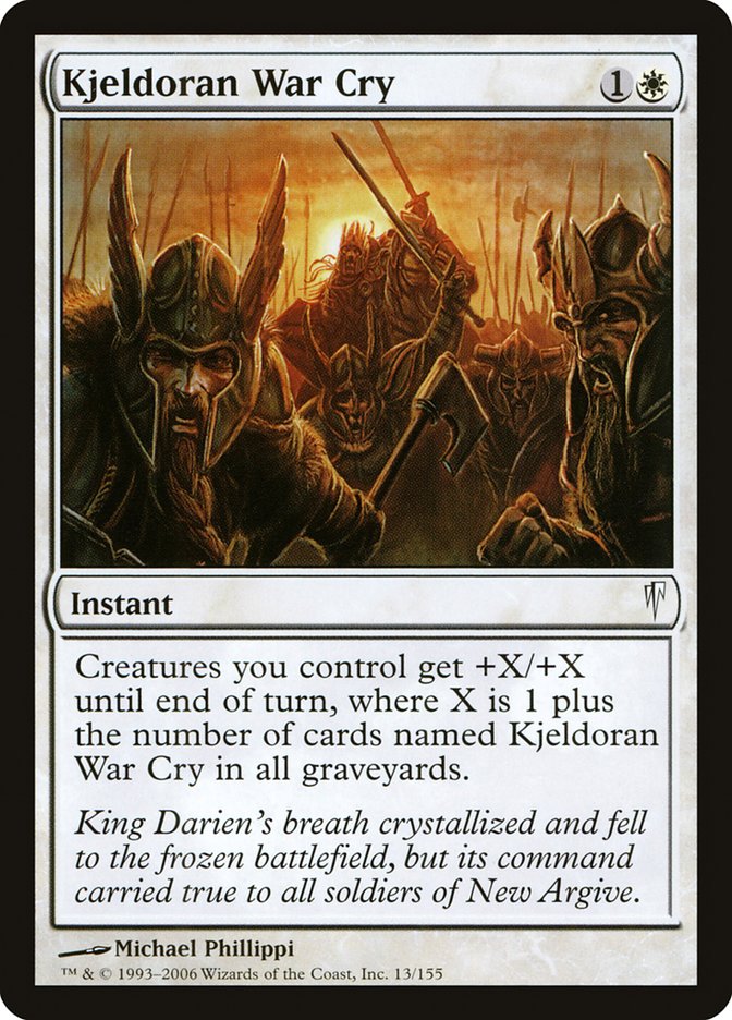 Kjeldoran War Cry [Coldsnap] | Card Merchant Takapuna