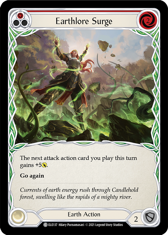 Earthlore Surge (Red) [ELE137] (Tales of Aria)  1st Edition Normal | Card Merchant Takapuna