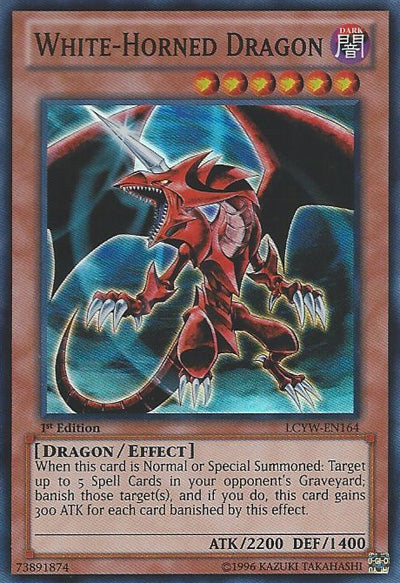 White-Horned Dragon (Redemption Replacement) [MDP2-EN006K] Rare | Card Merchant Takapuna